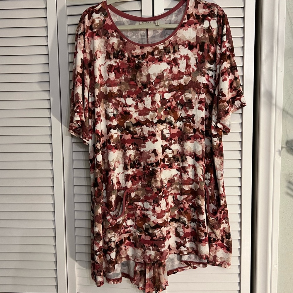 LOGO knit top with pockets 3x